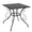 Tavolo da Giardino 70x70xh72 cm in Metallo New Old Antracite
