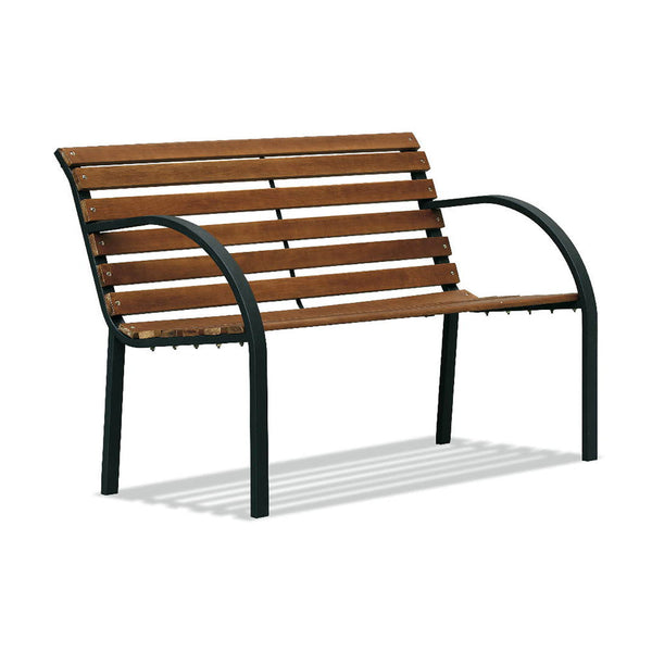 sconto Gartenbank 2 Sitze aus Stahl und Ranieri-Holz