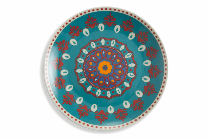 Servizio Piatti 18 Pezzi in Porcellana Multicolor VdE Tivoli 1996 Shiraz