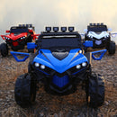 Macchina Elettrica per Bambini 2 Posti 12V Kidfun Fuoristrada 4x4 Blu