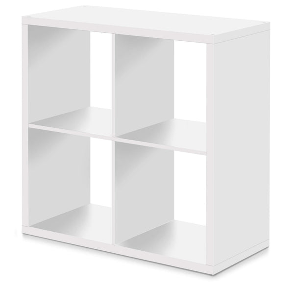 Quadratisches Bücherregal mit 4 Fächern 77 x 33 x 77 cm Fumer Quadra-4B Weiß prezzo