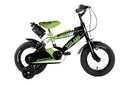 Bicicletta per Bambini 12" Stabilizzatori e Freni Caliper Verde   