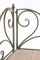 Scaffale Angolare 4 Ripiani 48x35x165,5 cm in Acciaio Guenda Verde Scuro