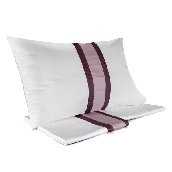 prezzo Set aus Oberlaken und Volant-Kissenbezügen aus Mitera Polynesia Georgia Satin und Weihrauch in verschiedenen Größen