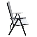 Sedia da Giardino in Tessuto Textilene Grigia