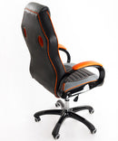 Sedia Poltrona Presidenziale da Gaming Ufficio in Similpelle Bozzini Sport Racing Arancione