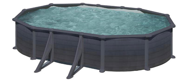Piscina Ovale Fuori Terra 610x375xh132 cm in Acciaio e PVC Gre Granada online