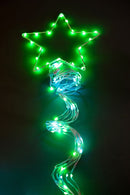 Albero di Natale Composizione Led 240 cm 32 Giochi di Luce da Esterno
