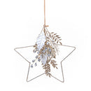 Set 2 Addobbi Natalizi Stella da Appendere 33 cm in Sintetico