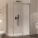 Box Doccia Angolare 1 Anta Scorrevole in Cristallo Trasparente 8mm H195 Bonussi Elise 3.0 Varie Misure