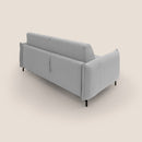 Divano Letto 3 Posti 215x95x96 cm in Tessuto Grigio