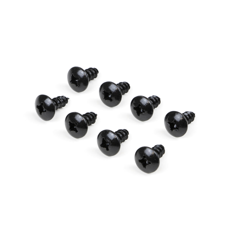 Kit 4 Ruote Slip per Carrello Ø5 cm con Piastra in Acciaio Emuca Neri