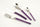 Servizio Set di Posate 24 pezzi in Acciaio Inox Eme Loto Viola 2623