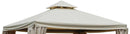 Tetto di Ricambio per Gazebo Dallas Lusso 3x4m Beige