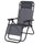 Sedia Sdraio Reclinabile e Richiudibile Rio 65x90x108 cm con Poggiatesta in Poliestere con Struttura in Acciaio Grigio