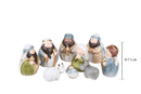 Set 9 Statuine Natalizie Natività in Resina