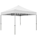 Gazebo Pieghevole da Giardino 3x3m in Tessuto Bianco