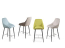 Set 2 Sgabelli 46x49x97 cm in Tessuto Ray Acquamarina