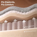 Poltrona Massaggiante e Riscaldante Reclinabile Manualmente a 135° 87x95x109 cm in Ciniglia Grigio Chiaro      