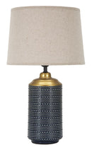 Lampada da Tavolo Point dark 28x47x28 cm in Ceramica Multicolor