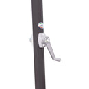 Ombrellone da Giardino 3x2 m Palo Ø38 mm in Alluminio con Manovella Vorghini Stem Antracite e Ecrù