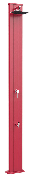 Doccia Solare da Esterno Giardino 30L Miscelatore e Lavapiedi Arkema Spring S Cherry