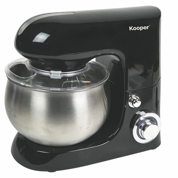 sconto Planetenmixer 5 Liter 6 Geschwindigkeiten 1300W Stahlschüssel Kooper Atena Schwarz