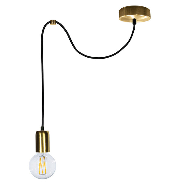 Aufhängung 1xE27 3Mt E-Energy Elaide Satin Gold Rahmen prezzo