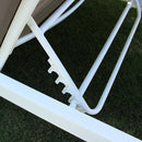 Gazebo Letto Timbuktu 212x149x195 h cm in Alluminio Bianco