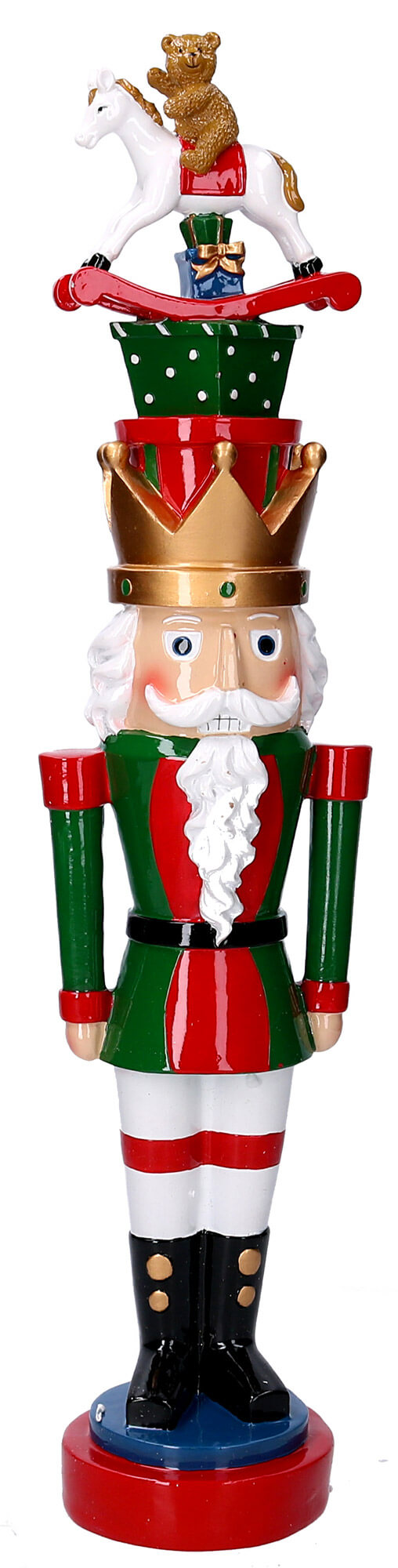 online Nussknacker Soldat aus Harz 12x10xh52 cm Adami Green Dekoration