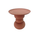 Tavolino Ø 41x42 cm Alka in Acciaio Terracotta