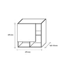 Mobile Bagno Sospeso 180cm TFT Ibiza Bianco Grigio