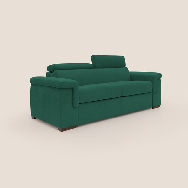 Divano Letto 3 Posti 240x100x95 cm in Tessuto Verde online
