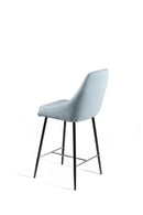 Set 2 Sgabelli 46x49x97 cm in Tessuto Ray Acquamarina