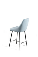 Set 2 Sgabelli 46x49x97 cm in Tessuto Ray Acquamarina