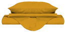Copripiumino Matrimoniale con Sacco e Federe Tinta Unita Giallo
