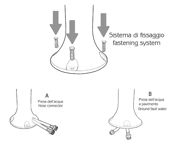 Fontana da Esterno con Rubinetto e Cestello Arkema H2O Arancio