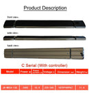 Radiatore Elettrico da Soffitto ad Infrarossi in Alluminio con Altoparlanti Bluetooth 2400W Jessen Nero