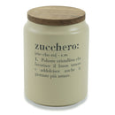 Barattolo Zucchero con coperchio bamboo 800 ml in Gres VdE Tivoli 1996 Crema