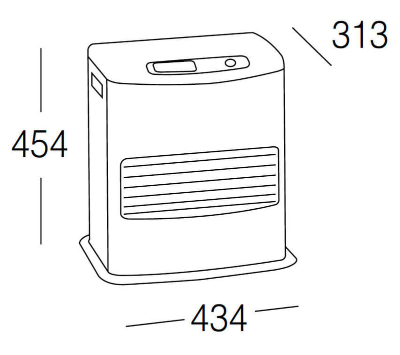 Stufa Elettrica a Combustibile Liquido Portatile 4000W Karlsen Inverter 6003 Grigia