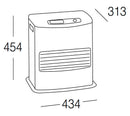 Stufa Elettrica a Combustibile Liquido Portatile 4000W Karlsen Inverter 6003 Grigia