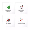 Camino a Bioetanolo da Terra 80,5x28,5 cm Struttuta in Legno 