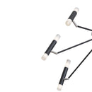 Plafoniera Modern in Metallo Vigo Nero