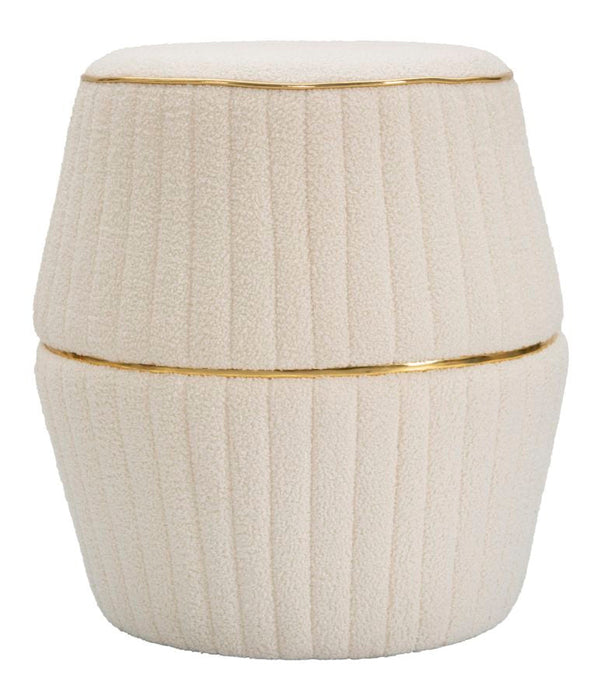 sconto Pouf Iceland Plus Ø 50x52 cm in Legno