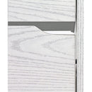 Scarpiera 3 Ante a Ribalta Doppio Ripiano 63x115x24 cm in legno rovere sbiancato