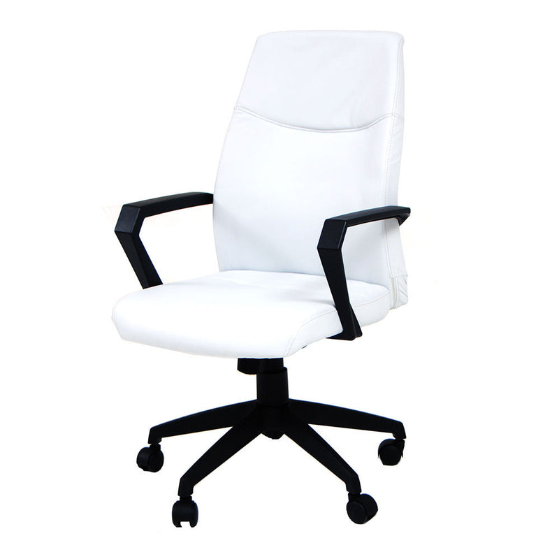 Sedia da Ufficio Operativa in Similpelle Start Bianca