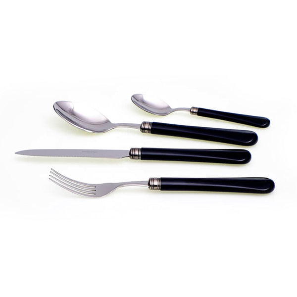 acquista Service-Set Besteck 24-teilig in Schwarz Rivadossi Sandro Giulietta Edelstahl