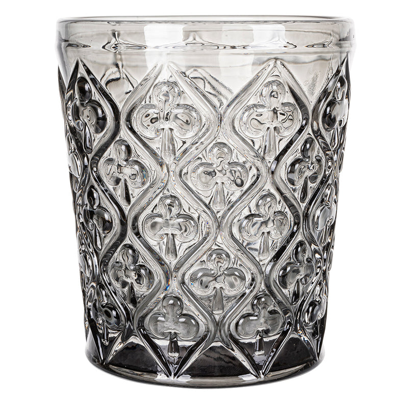 Set 4 Bicchieri Acqua Marrakech Stones in Vetro VdE Tivoli 1996 Grigio