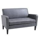 Divano 2 Posti 122x72x74 cm in Tessuto Grigio