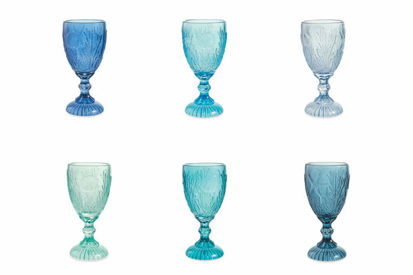 Set mit 6 Bechern Ø8x16,5 cm aus Glas Villa d'Este Home Tivoli Pantelleria sconto